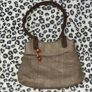 Relativity Brown Woven Shoulder Bag